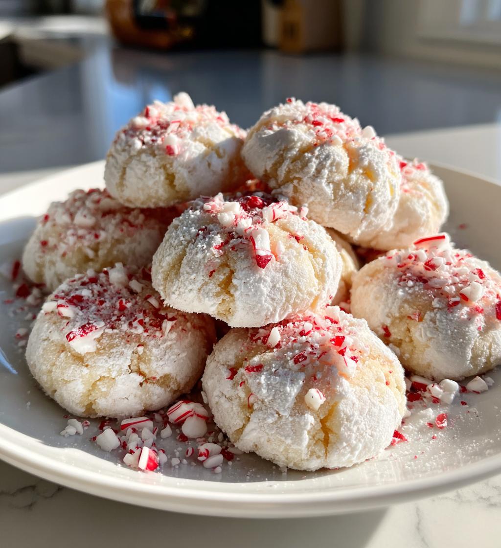 peppermint meltaway cookies - detail 1