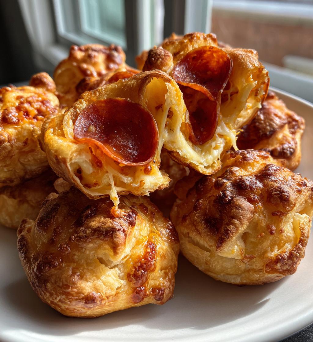 pepperoni cheese puffs