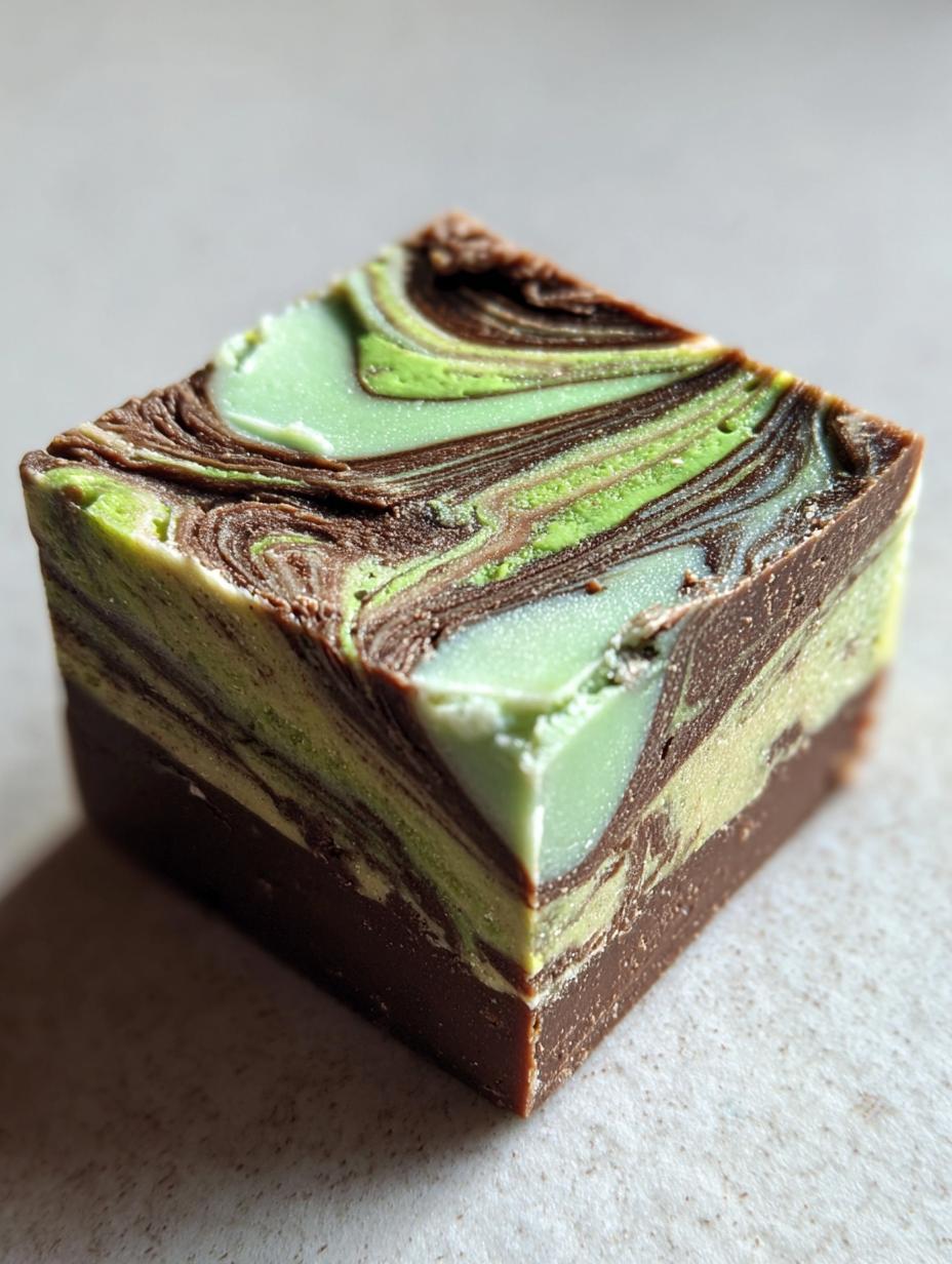 pistachio swirl fudge