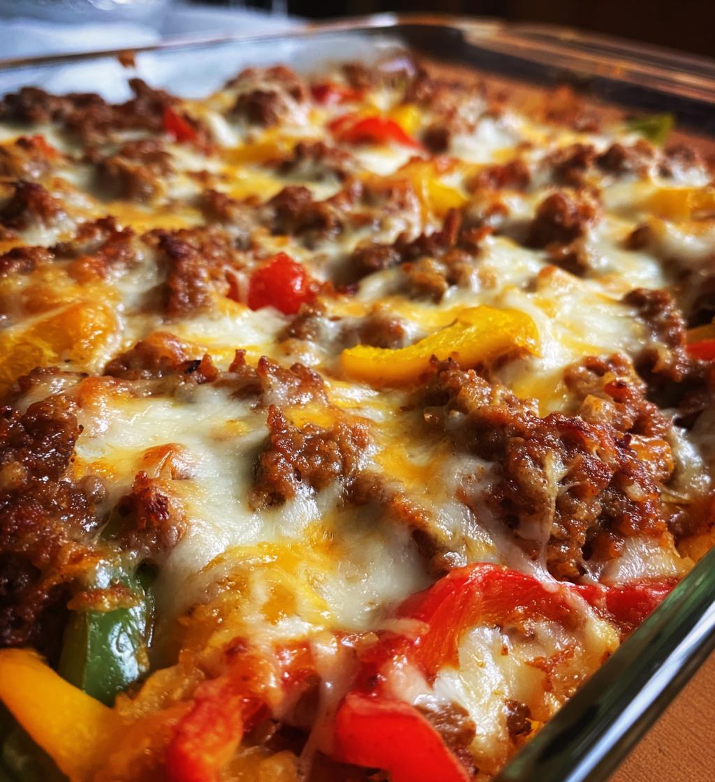 pizza casserole - detail 1