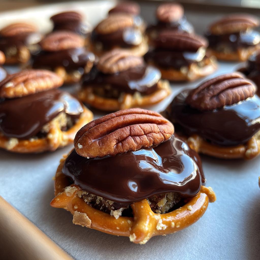 pretzel rolo bites - detail 1