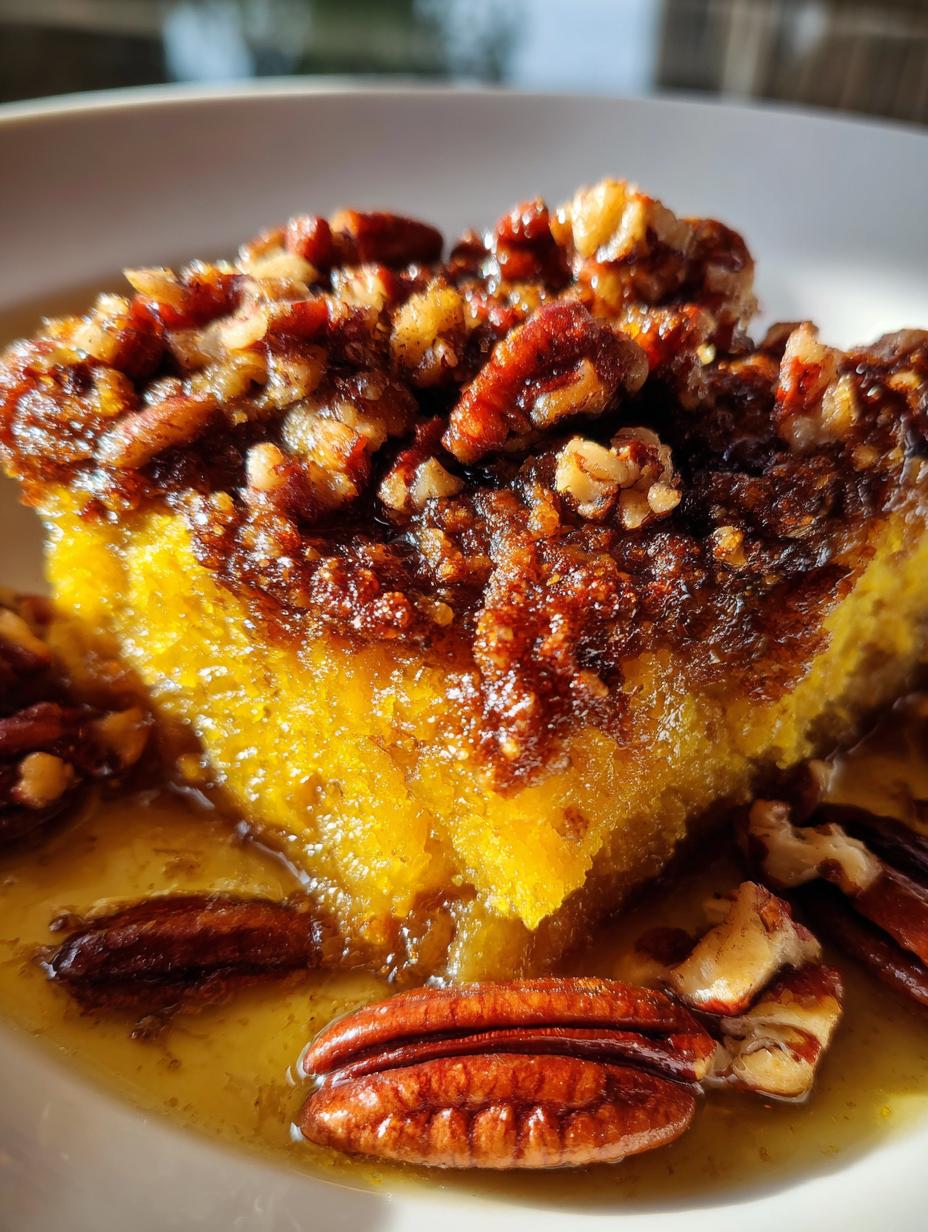 pumpkin and pecan cobbler - detail 1