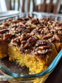pumpkin and pecan cobbler