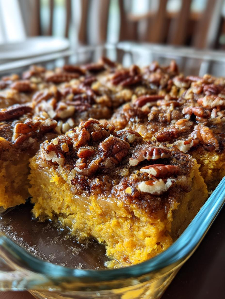 pumpkin and pecan cobbler