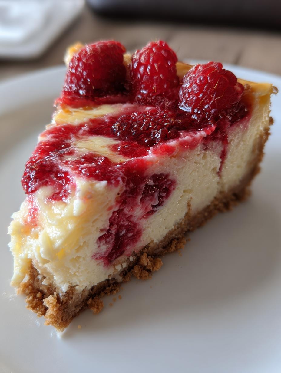 raspberry bliss cheesecake - detail 1
