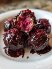 raspberry cheesecake balls