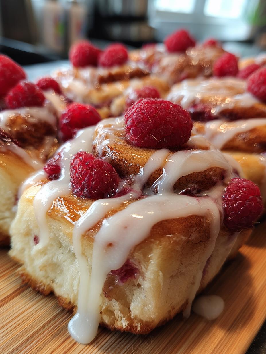 raspberry cinnamon rolls