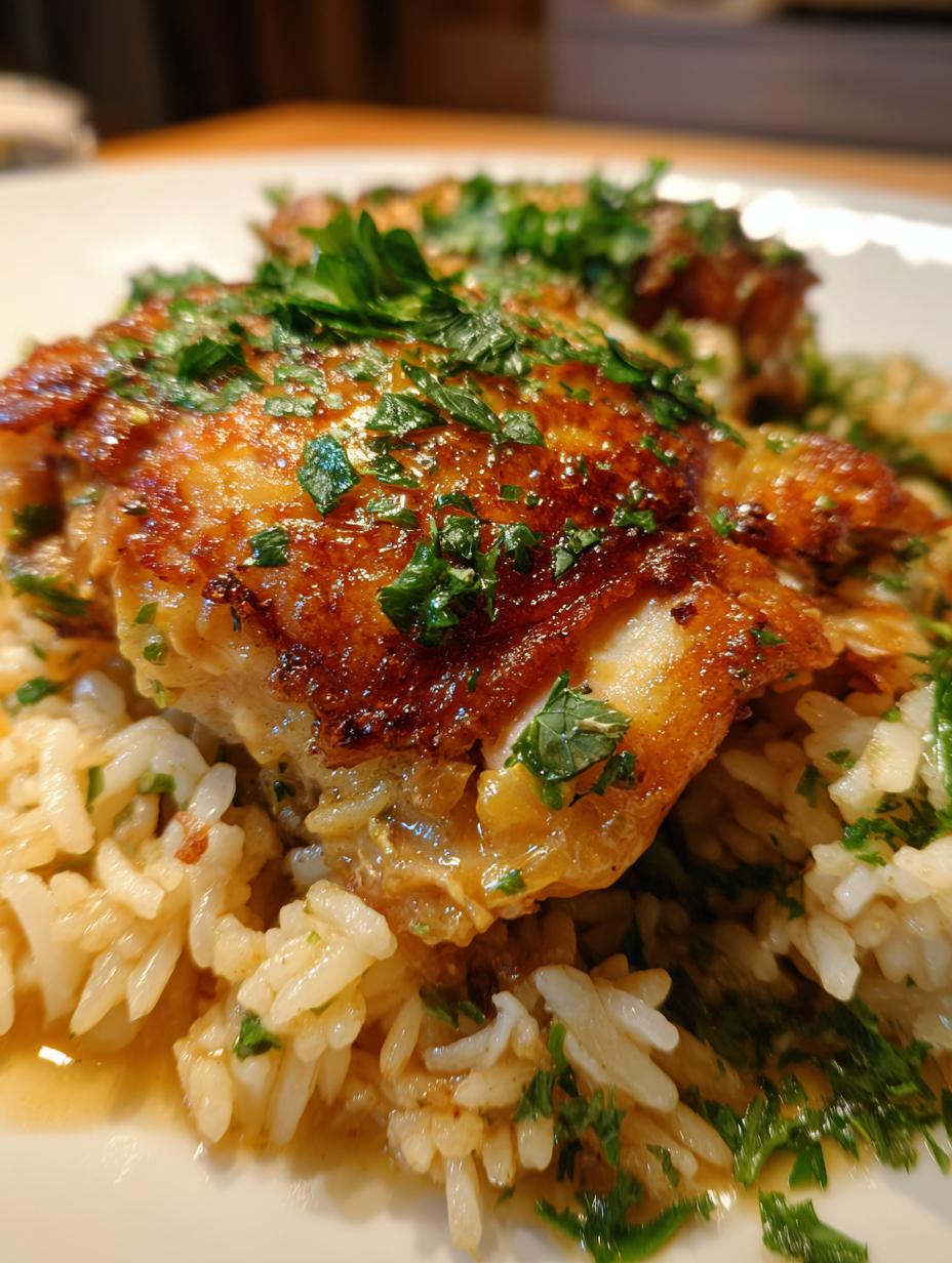 recipe for chicken and rice - detail 1