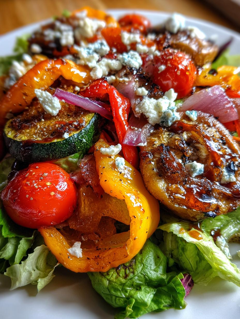 salads with roasted vegetables - detail 1
