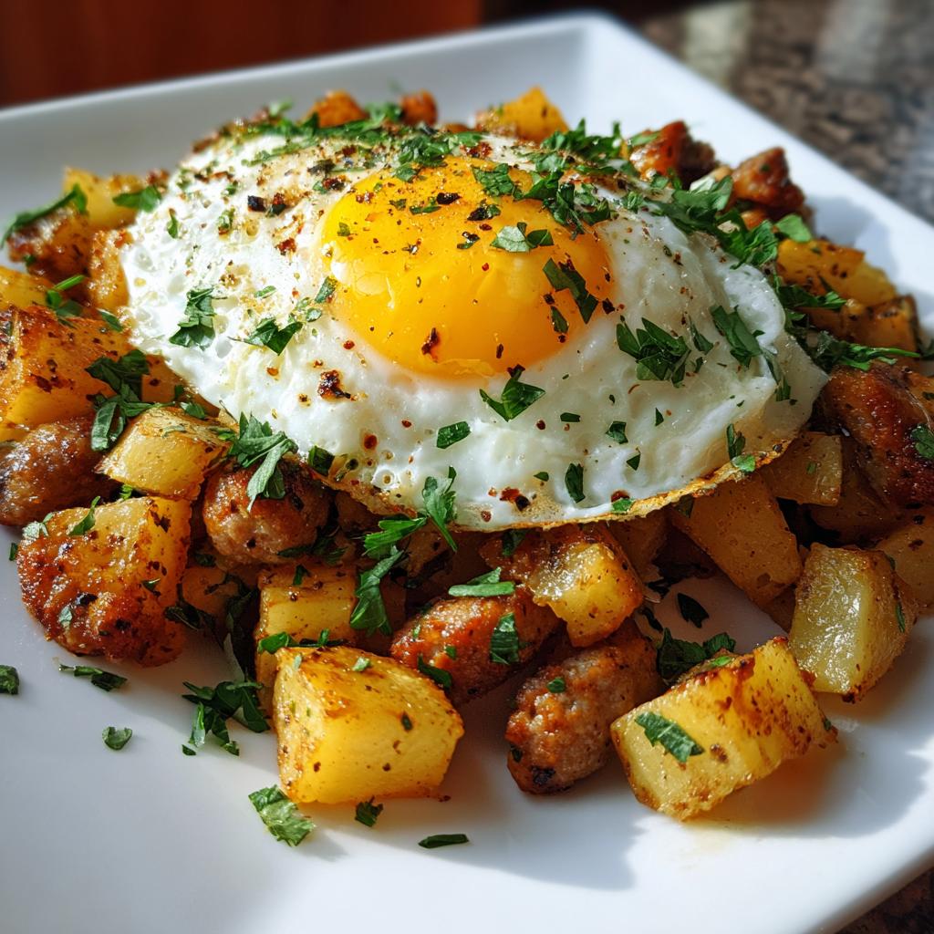 sausage and potato breakfast