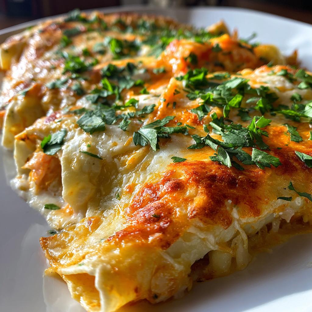 seafood enchiladas - detail 1