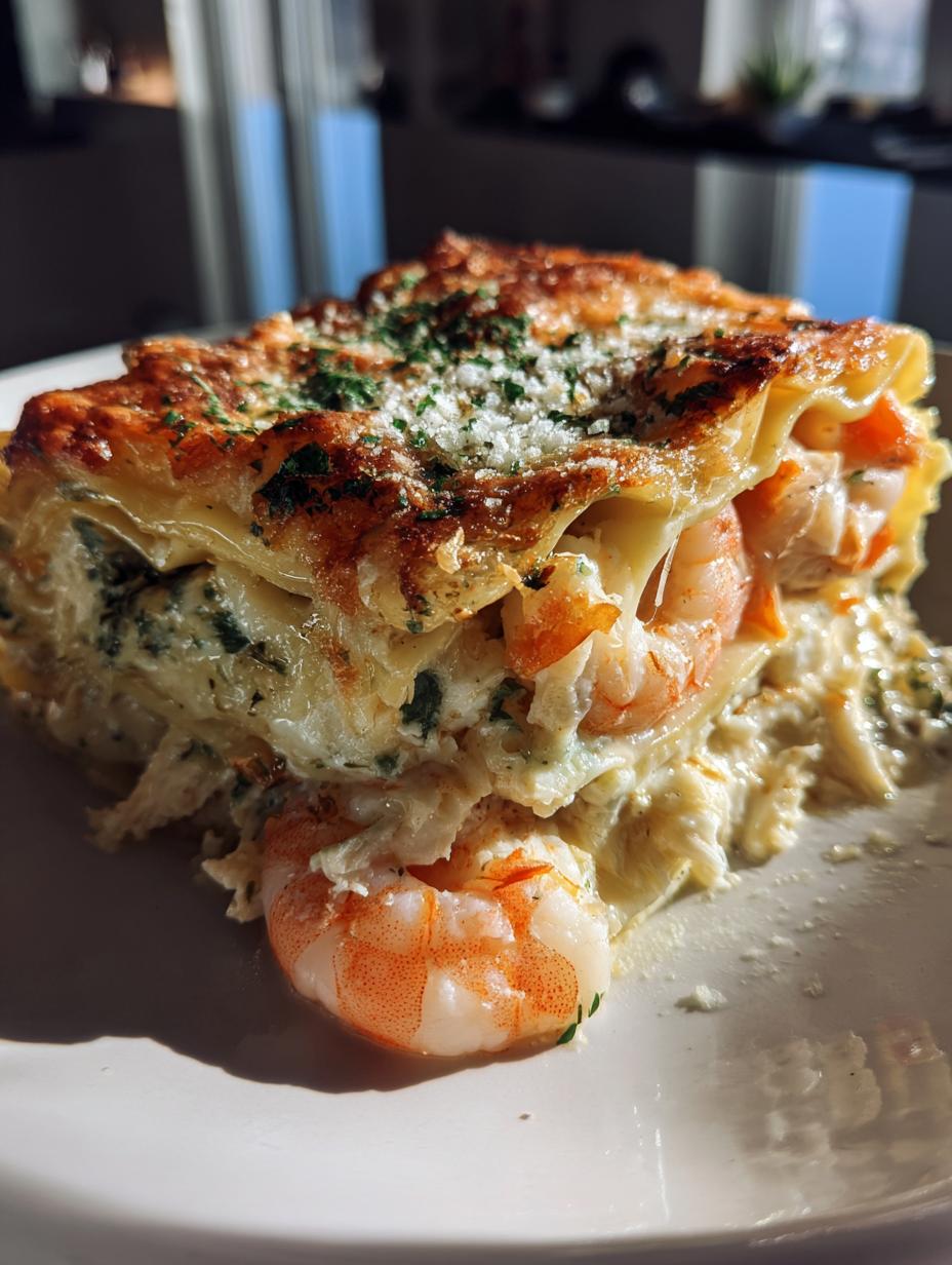 seafood lasagna