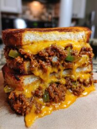sloppy joe grilled cheese