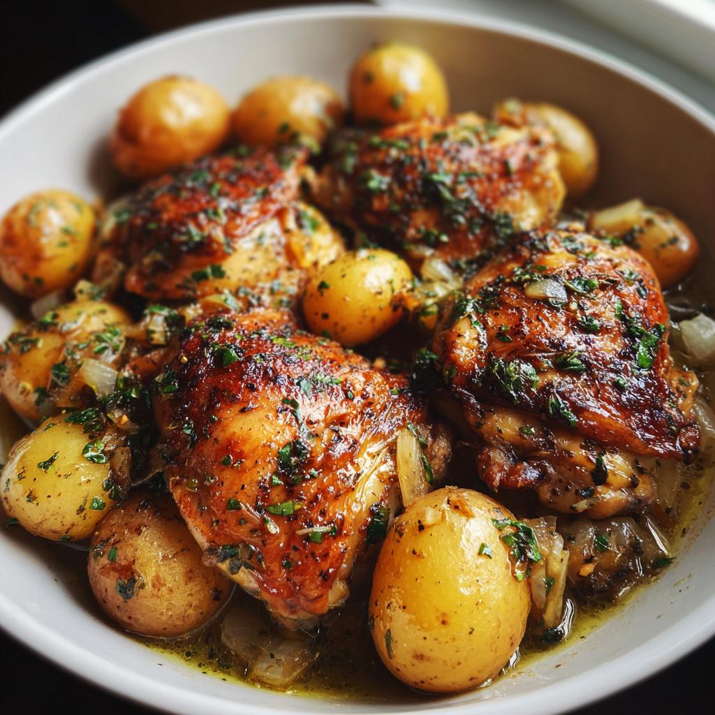 slow cooker chicken and potatoes