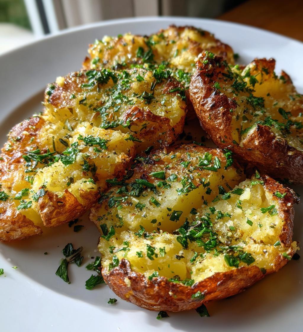 smashed potatoes