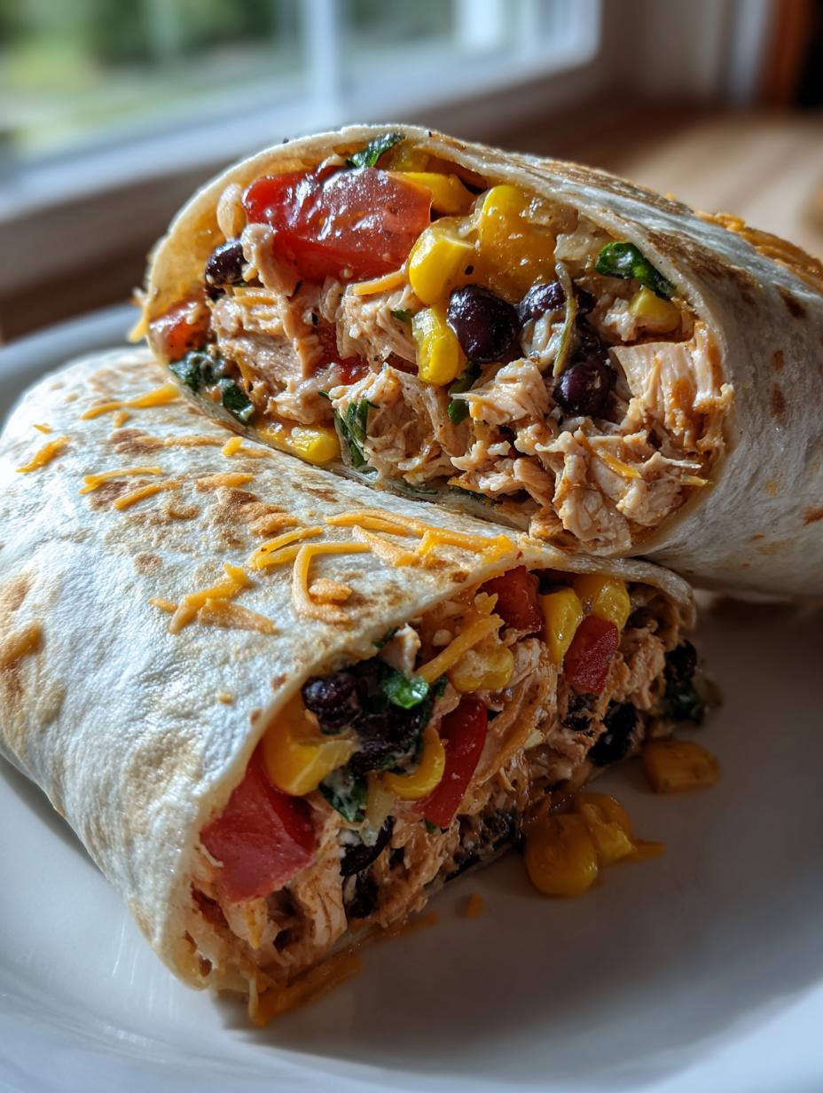 southwest chicken wrap