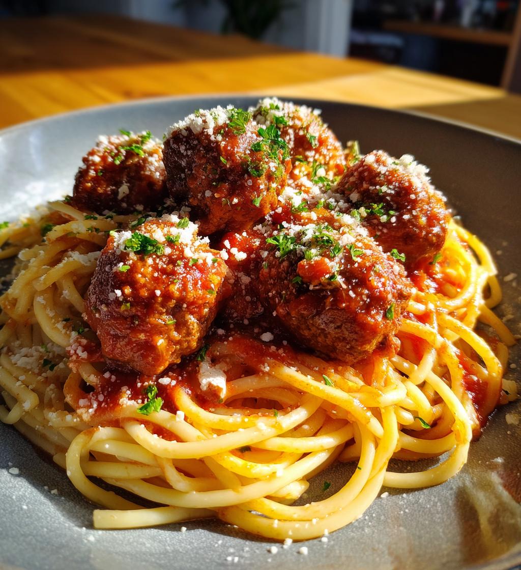 spaghetti and meatballs