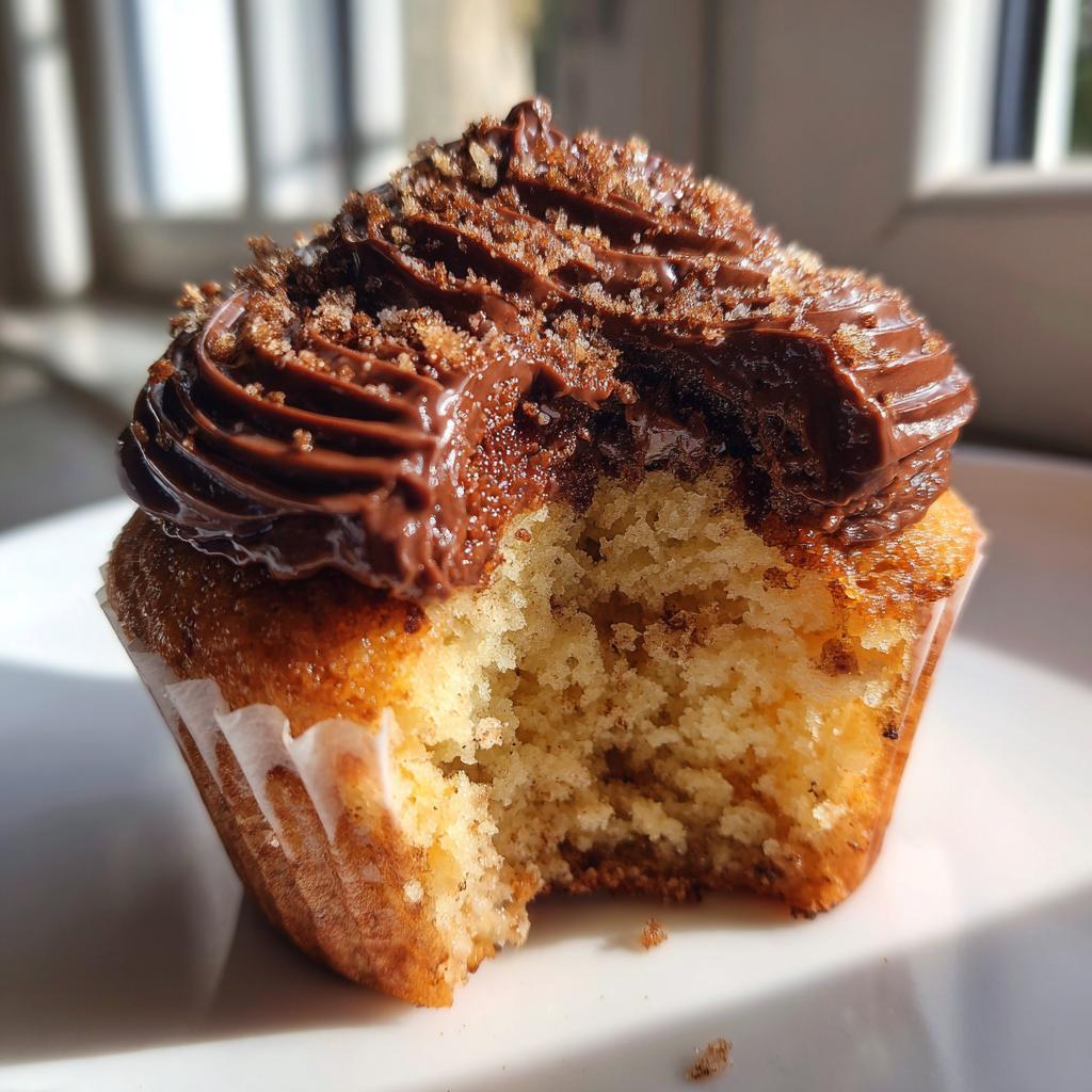 spiced nutella cupcakes - detail 1
