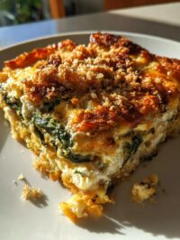 spinach casserole with feta cheese