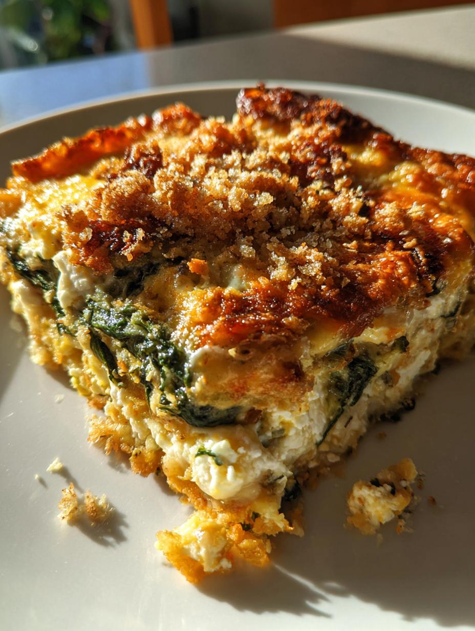 spinach casserole with feta cheese