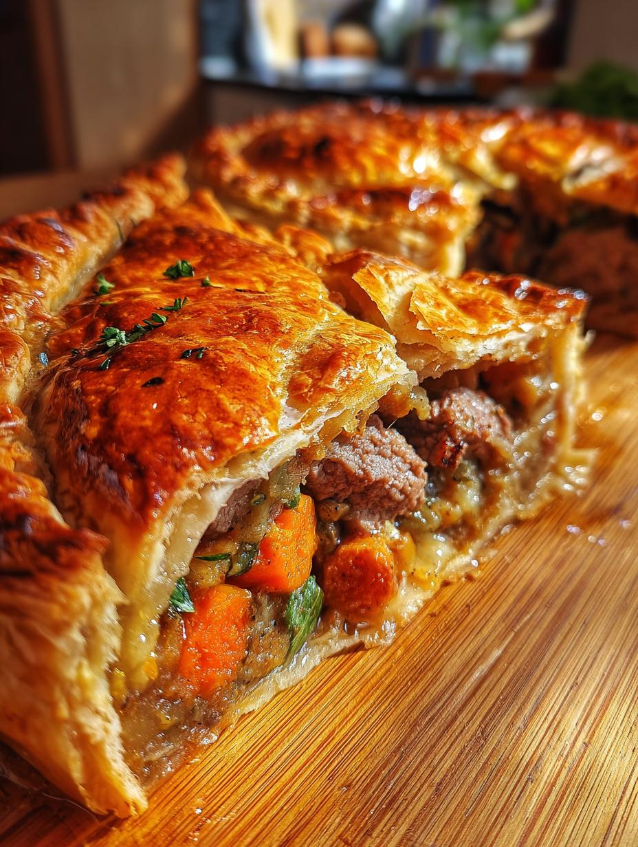 steak and sausage pie