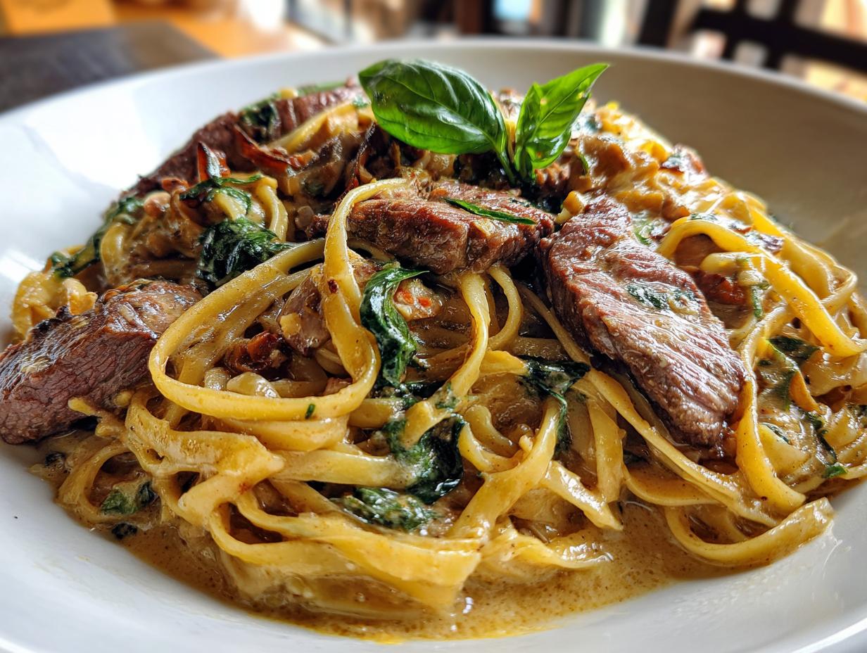 steak pasta