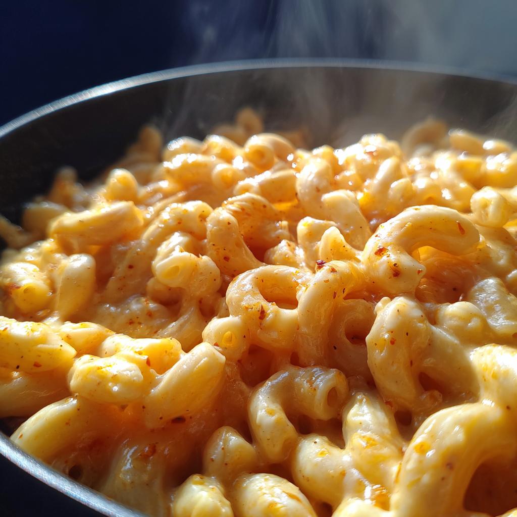 stovetop macaroni and cheese - detail 1