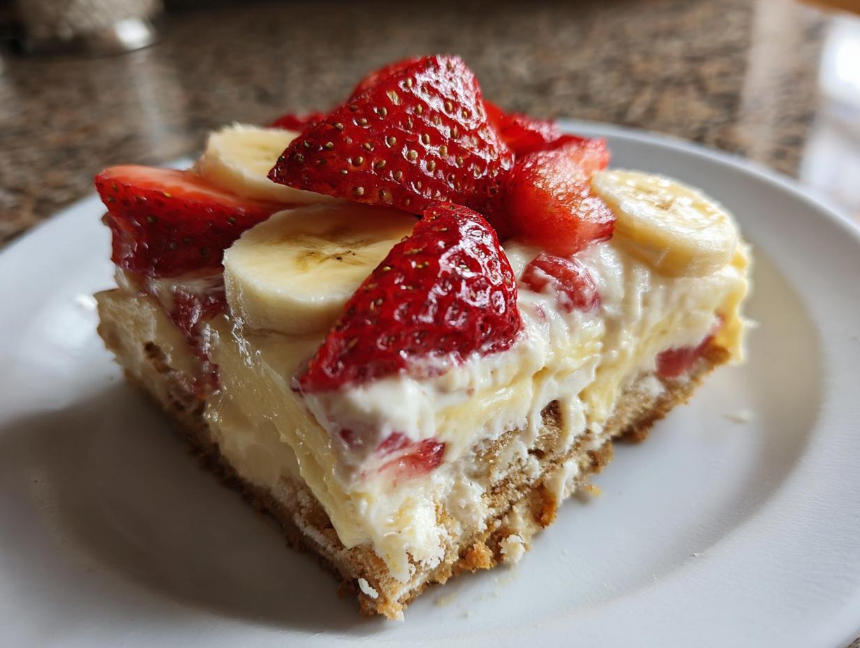 strawberry cheesecake banana pudding