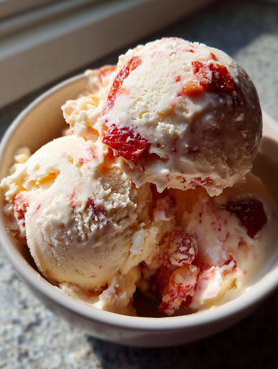 strawberry cheesecake ice cream