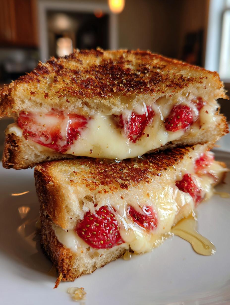 strawberry grilled cheese