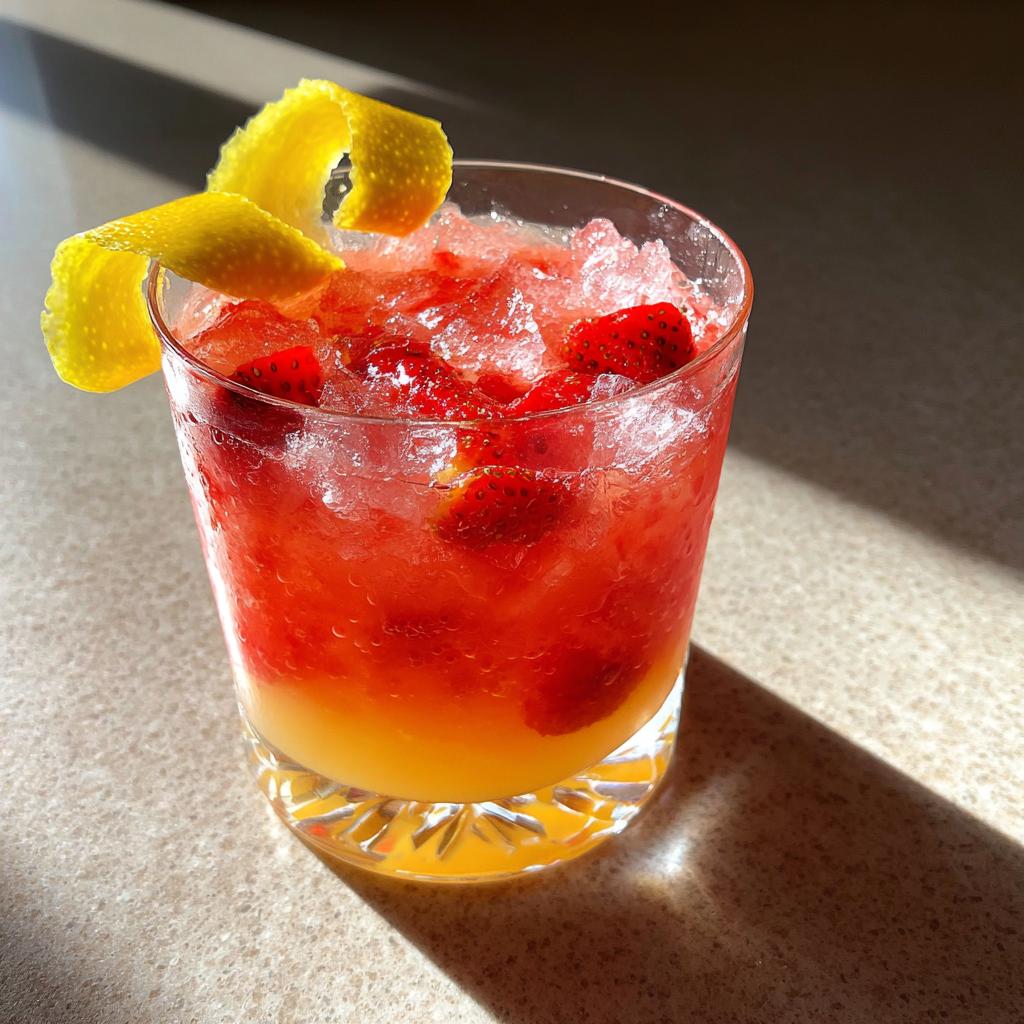 strawberry lemon drop cocktail recipe - detail 1
