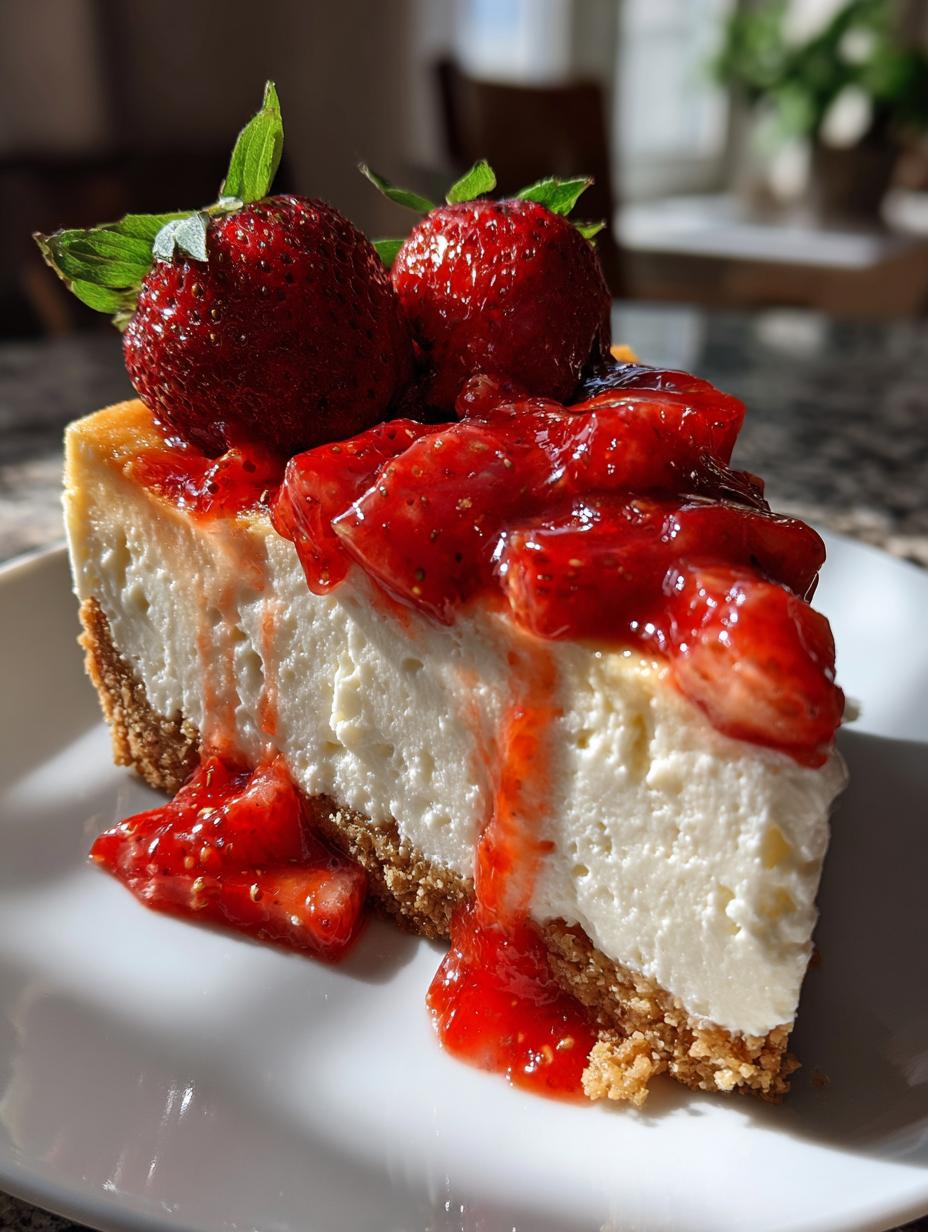 strawberry no bake cheesecake