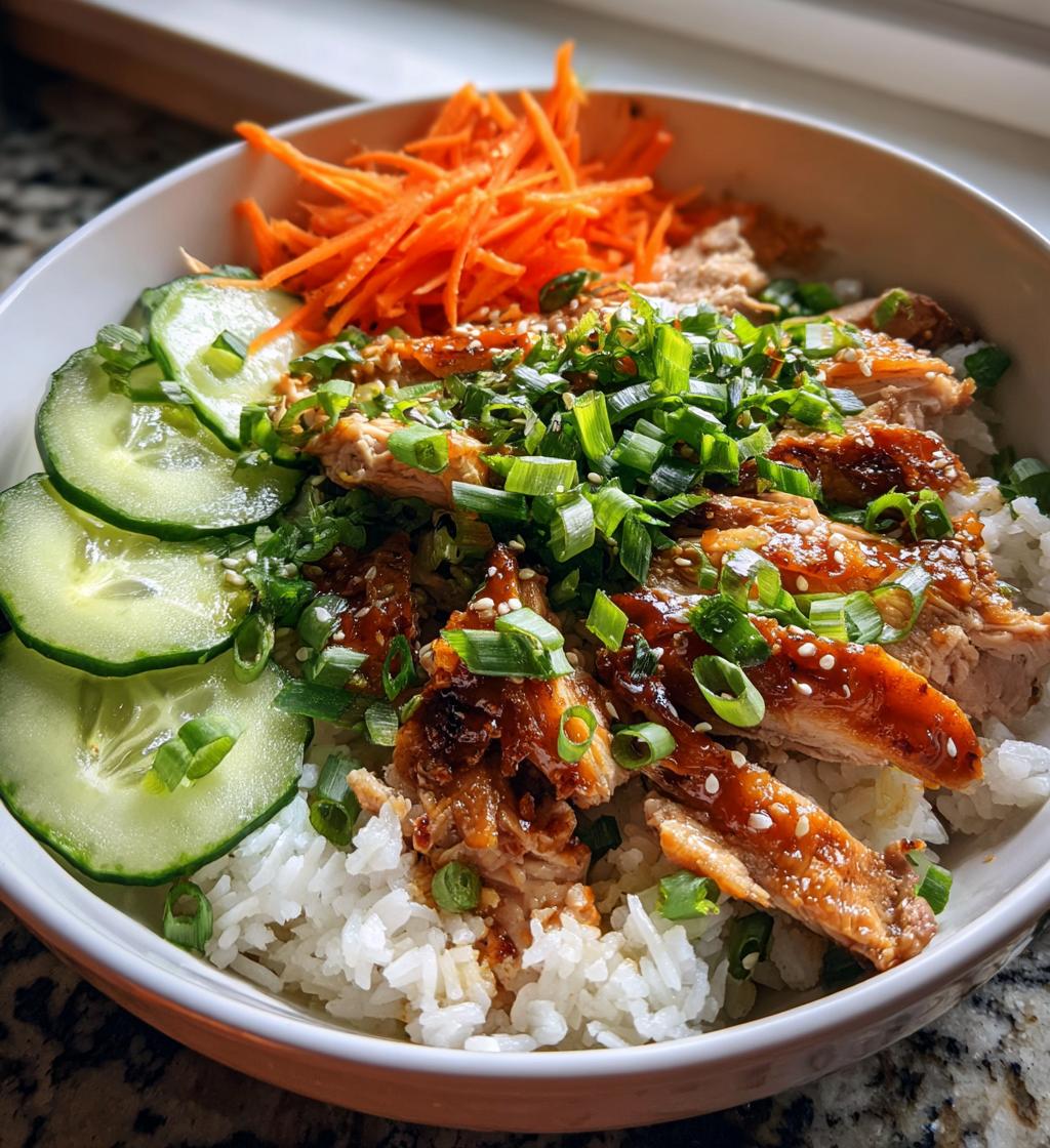 street chicken rice bowl