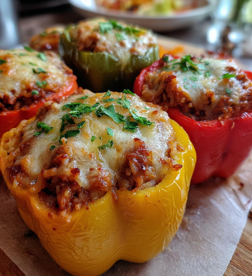 stuffed peppers dinner