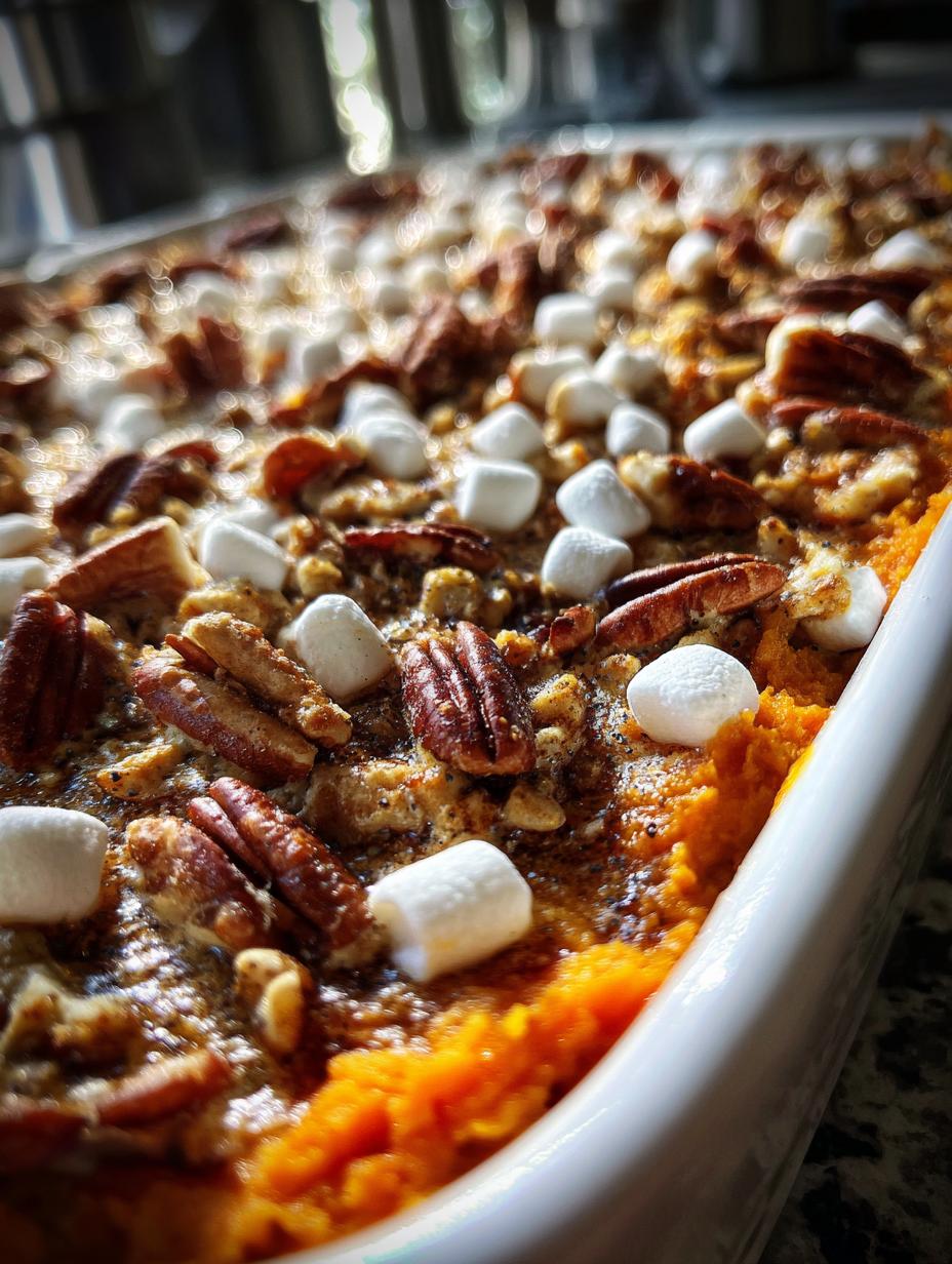 sweet potato casserole with pecans