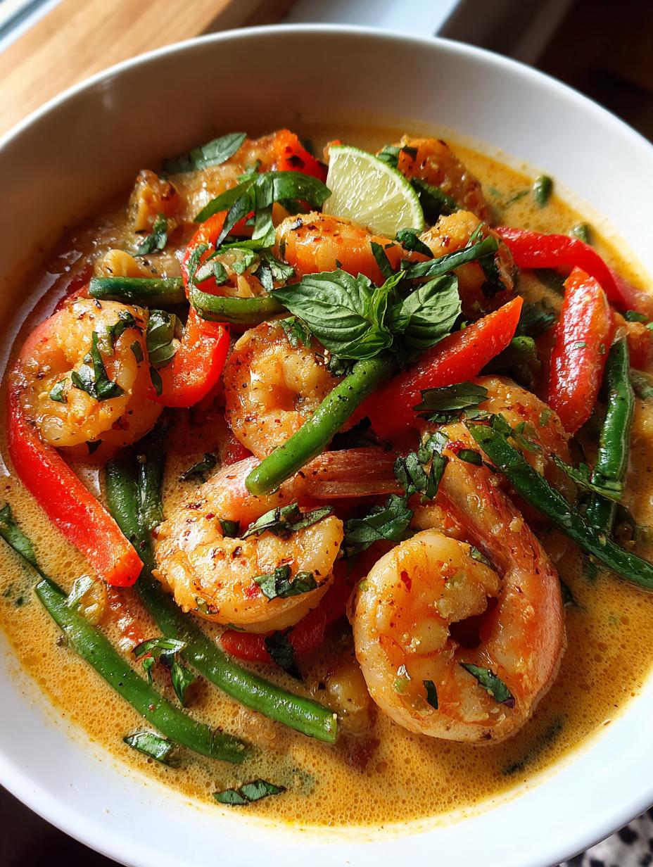thai prawn curry - detail 1