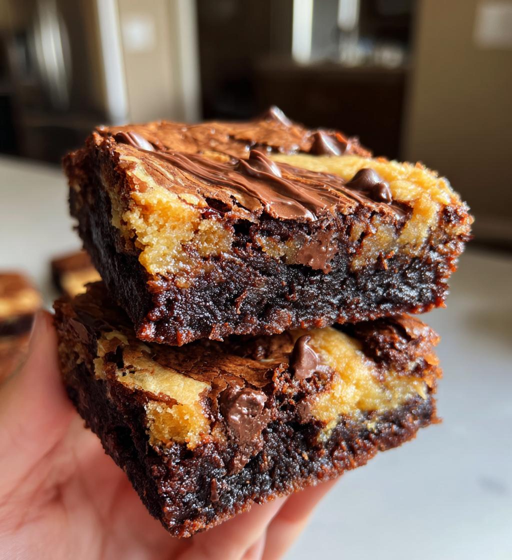 the best fudgy chewy brookies - detail 1