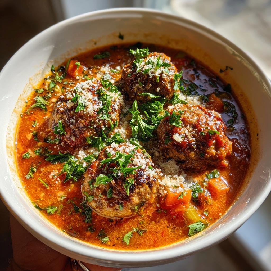 tomato meatball soup