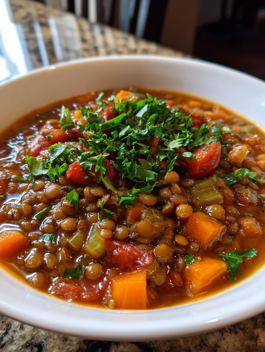 vegan lentil soup