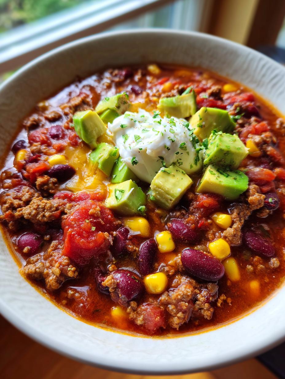 ww taco soup with ground beef - detail 1