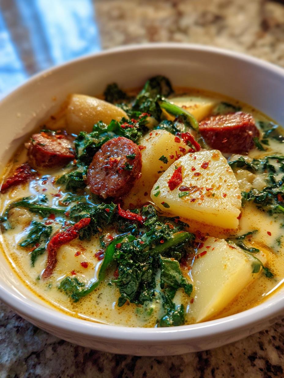 zuppa toscana soup olive garden - detail 1