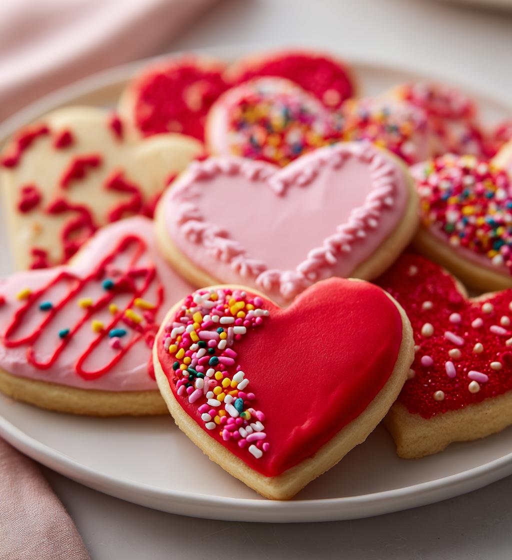 valentines cookies decorated ideas