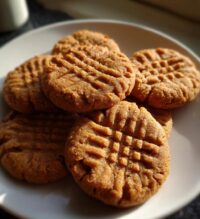 3 ingredient peanut butter cookies