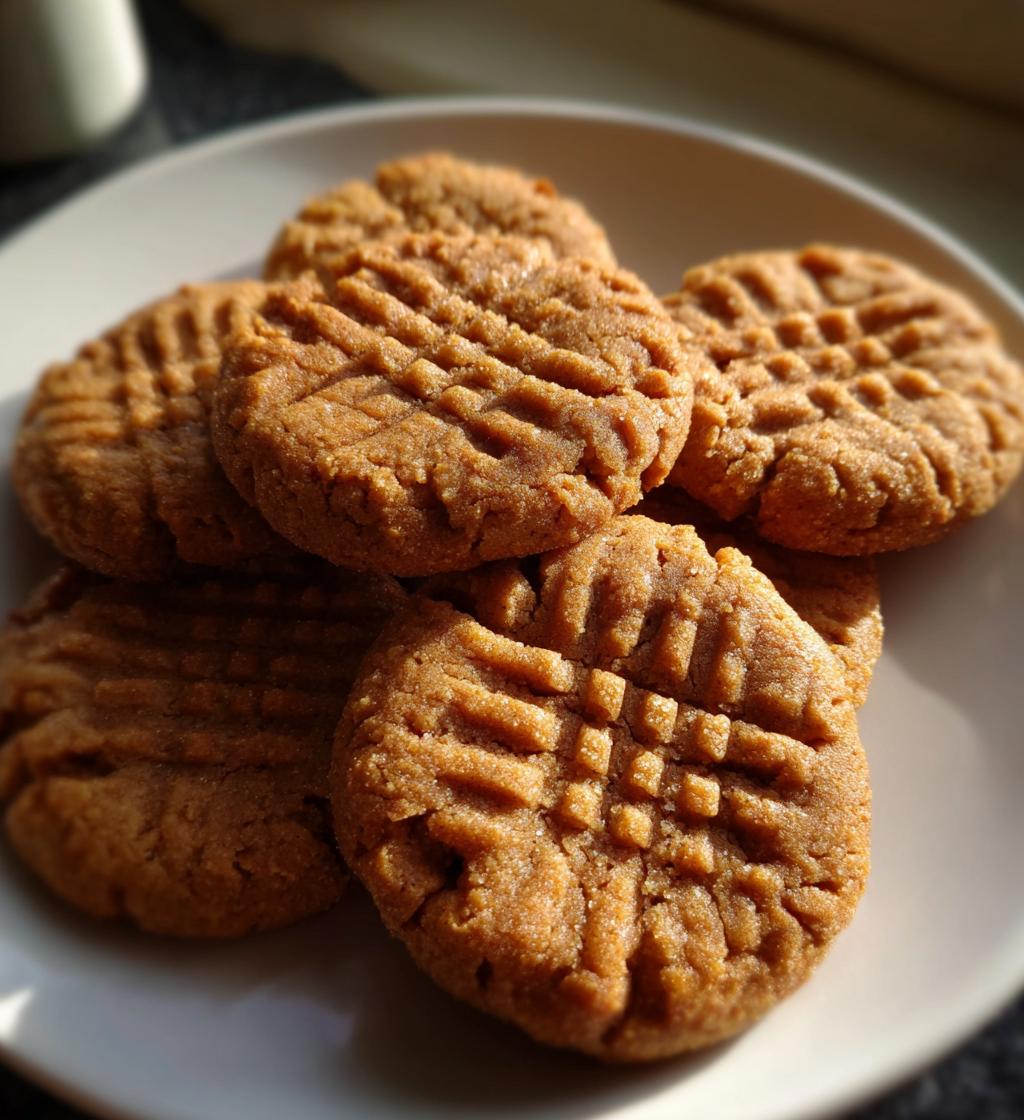3 ingredient peanut butter cookies