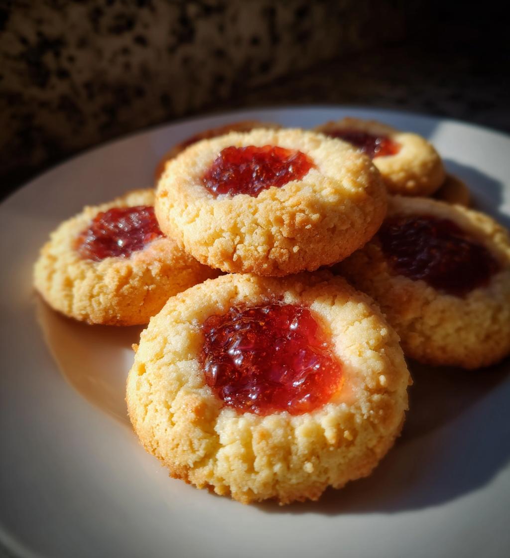 5 ingredient thumbprint cookies