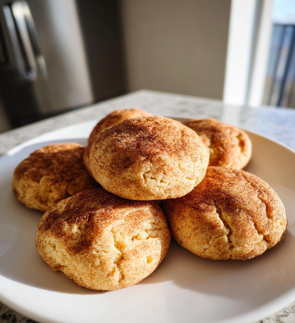 almond flour snickerdoodle cookies
