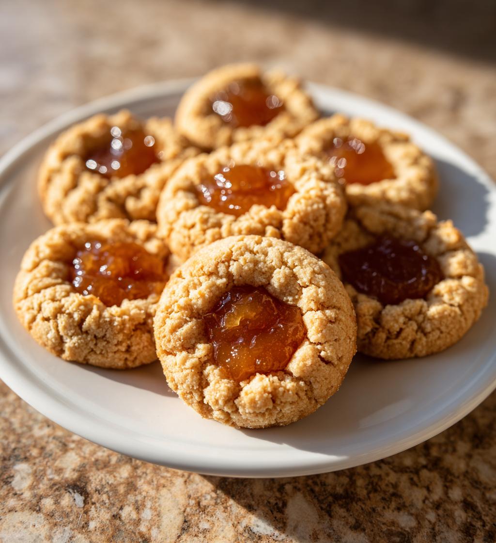 apple pie thumbprint cookies