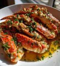 baked crab legs in garlic butter sauce