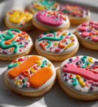 birthday royal icing cookies