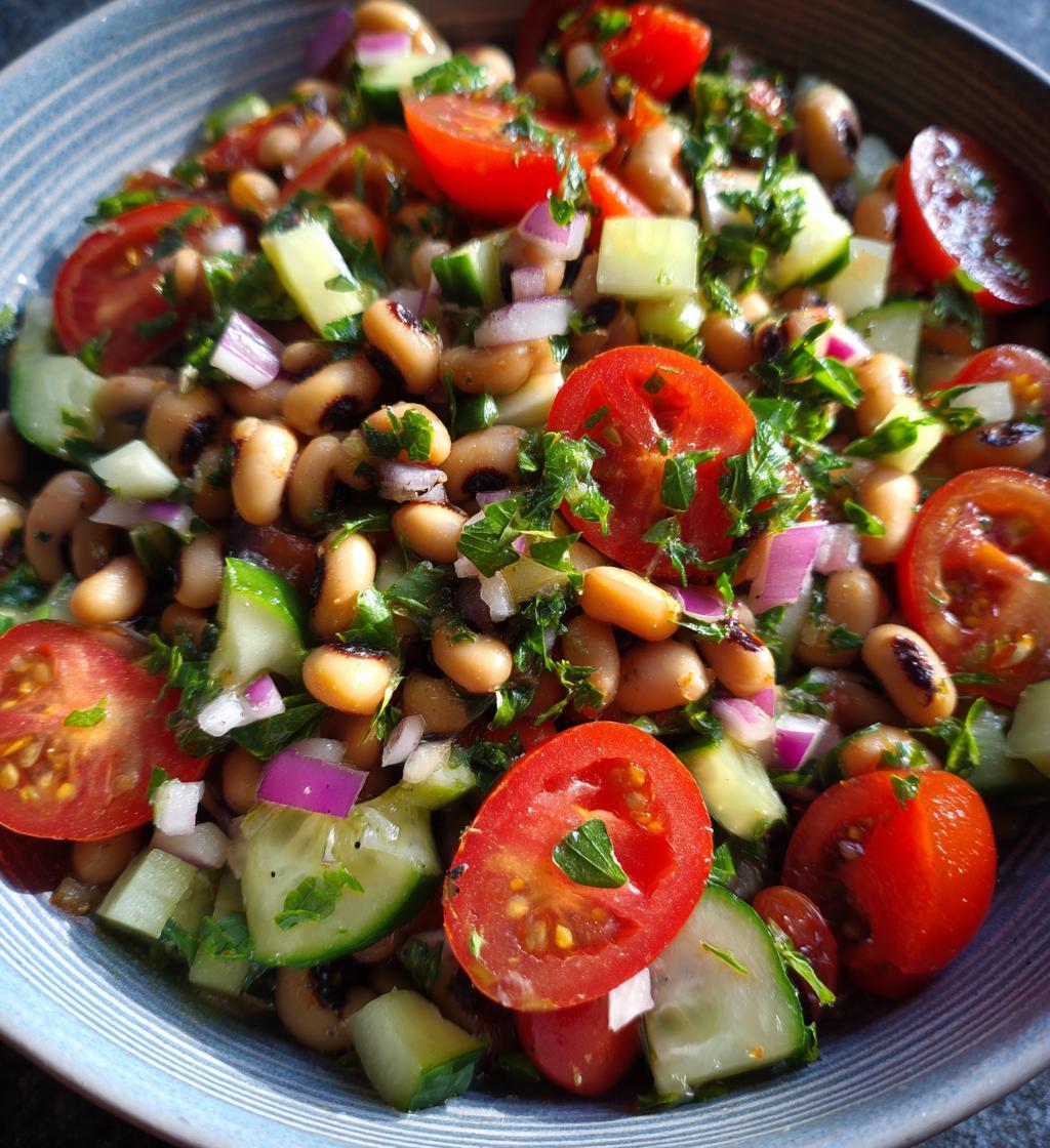 black eyed pea salad with italian dressing